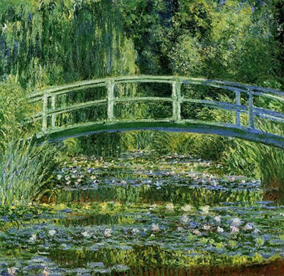 The Waterlily Pond, Green Harmony Claude Monet